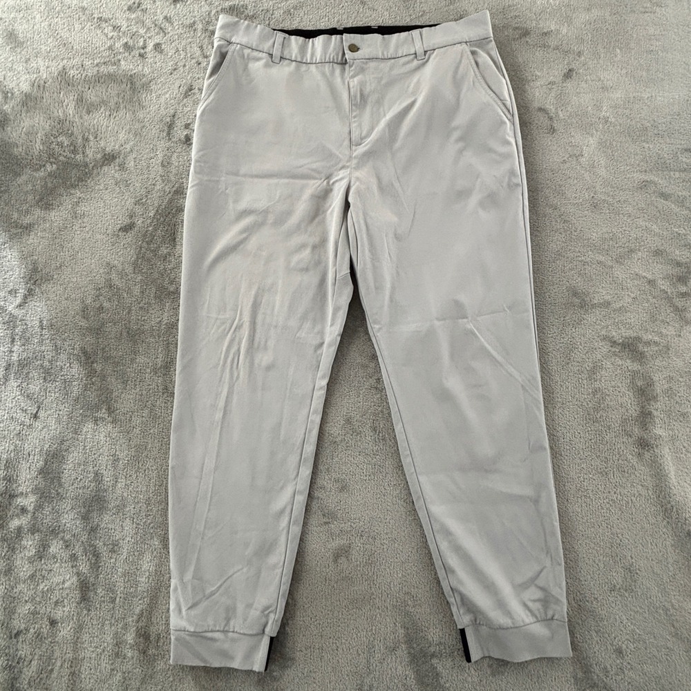Good Good Golf Jogger Pants Mens 38 Waist Gray Performance Stretch 30" Inseam